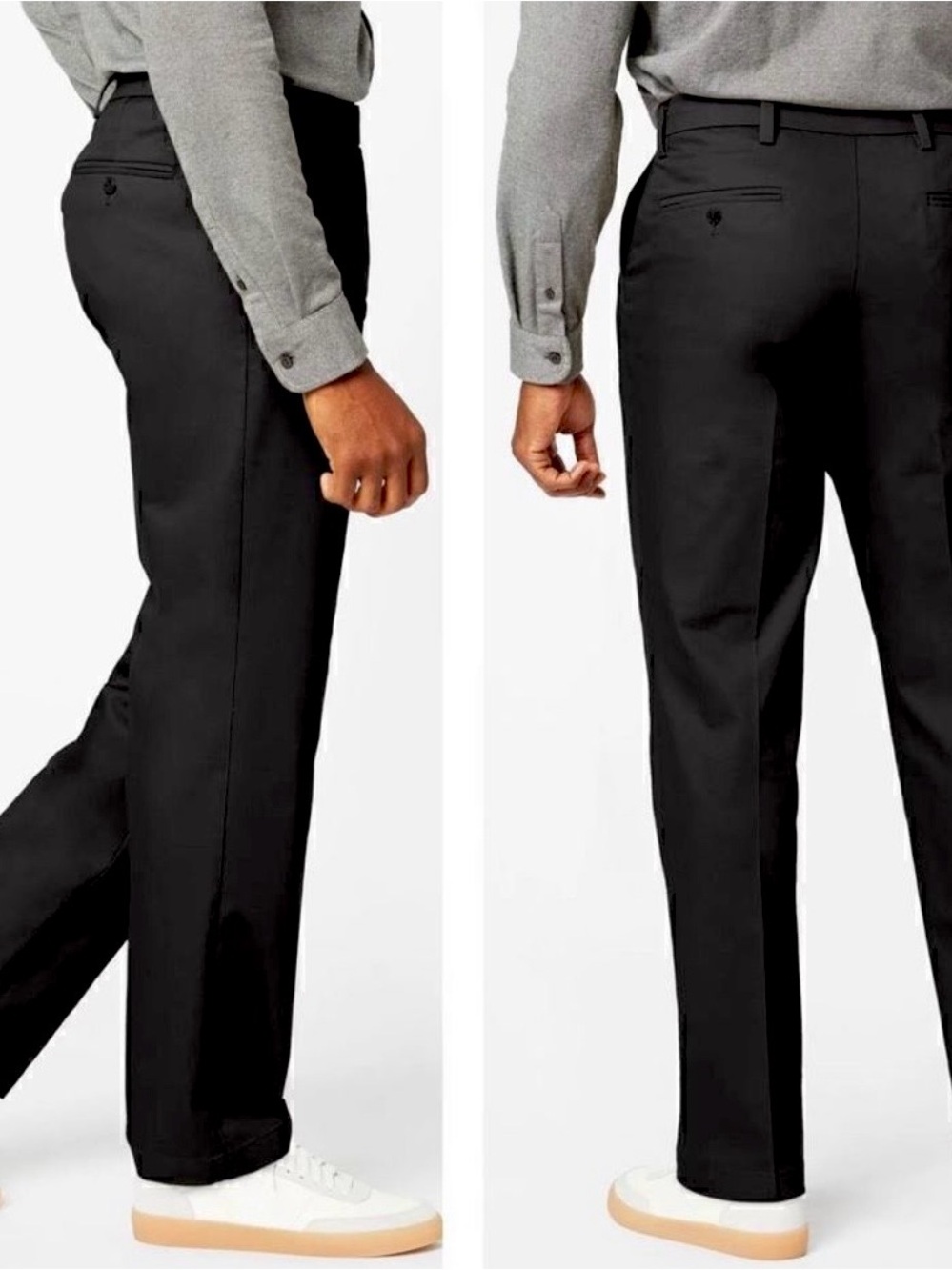 Dockers Black Signature Khakis Classic Fit Sz 38X34